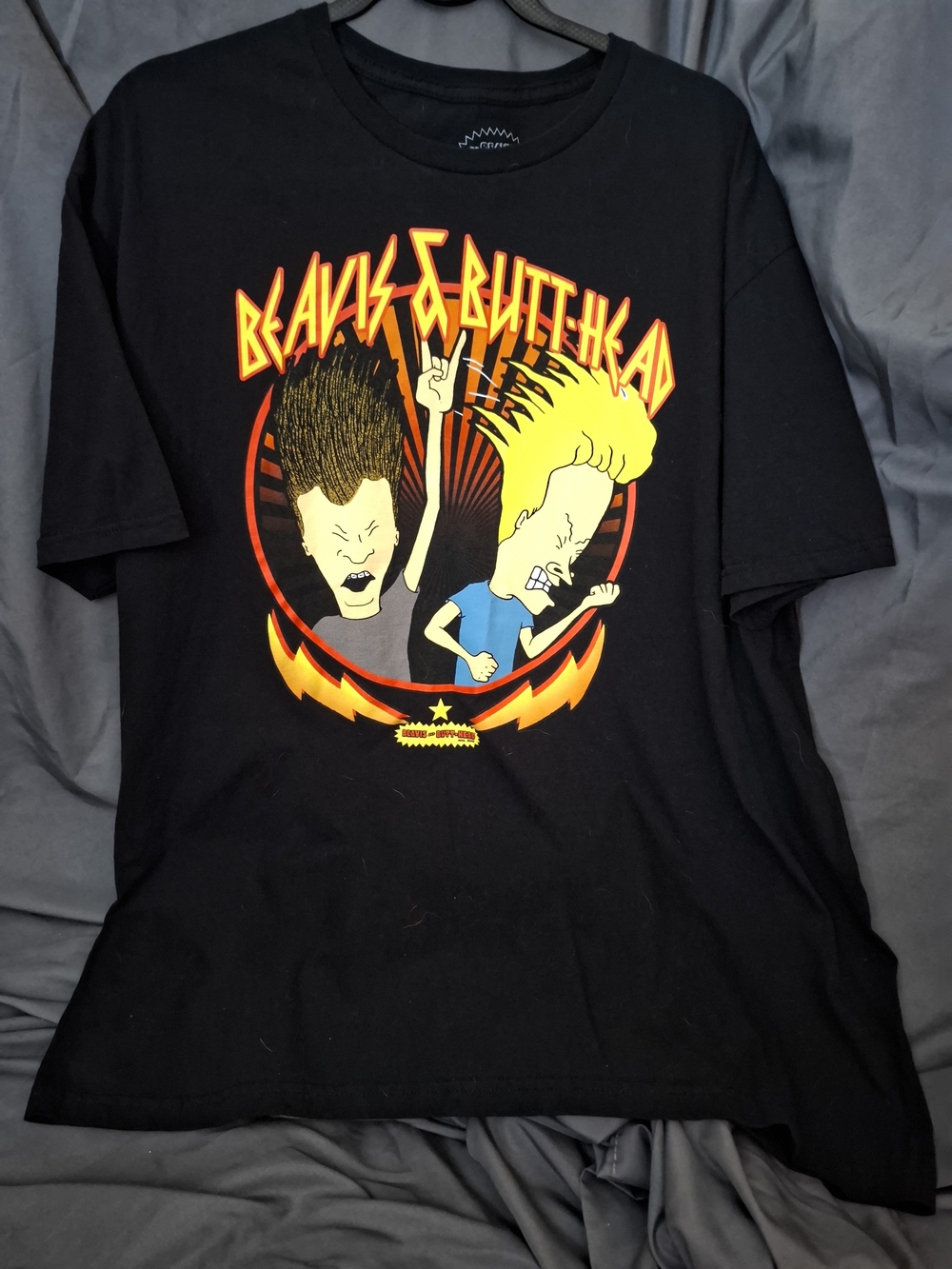 Beavis & Butt-Head Black Graphic Tee Size XL